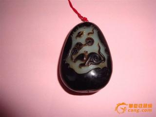 和田黑皮籽料手把件鉴定_来自藏友jianxin01_玉石